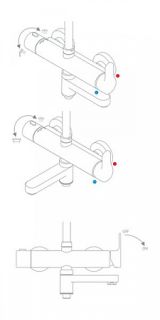 Душевая стойка Ravak DS 092.00 X07P642